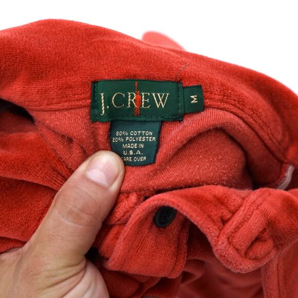 J. Crew Red Long Sleeve Polo Shirt - Picture 6 of 6